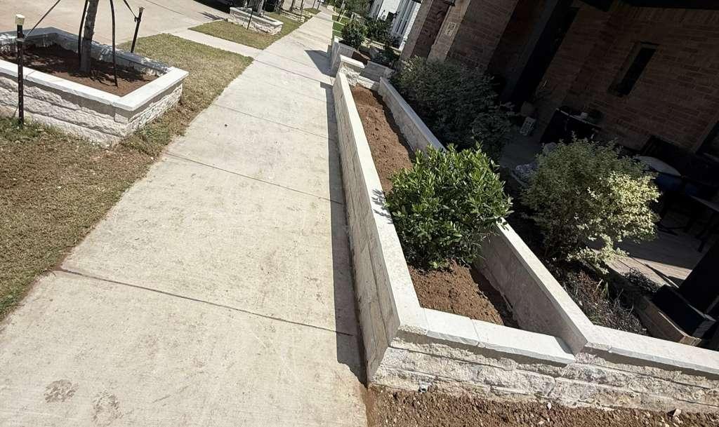 Mulch installation project by OCC Stone